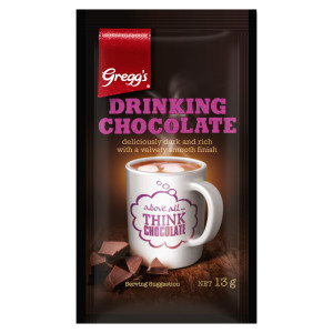 gregg's® drinking chocolate sachets 250x13g image