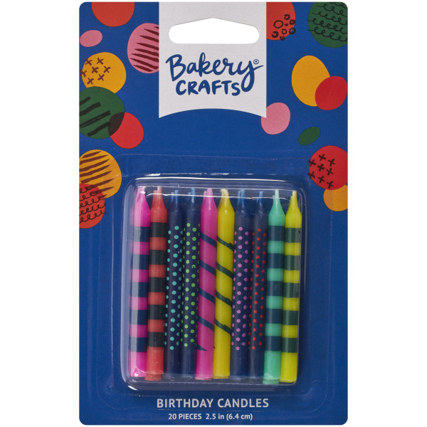 Bright Stripes & Dots Specialty Candles