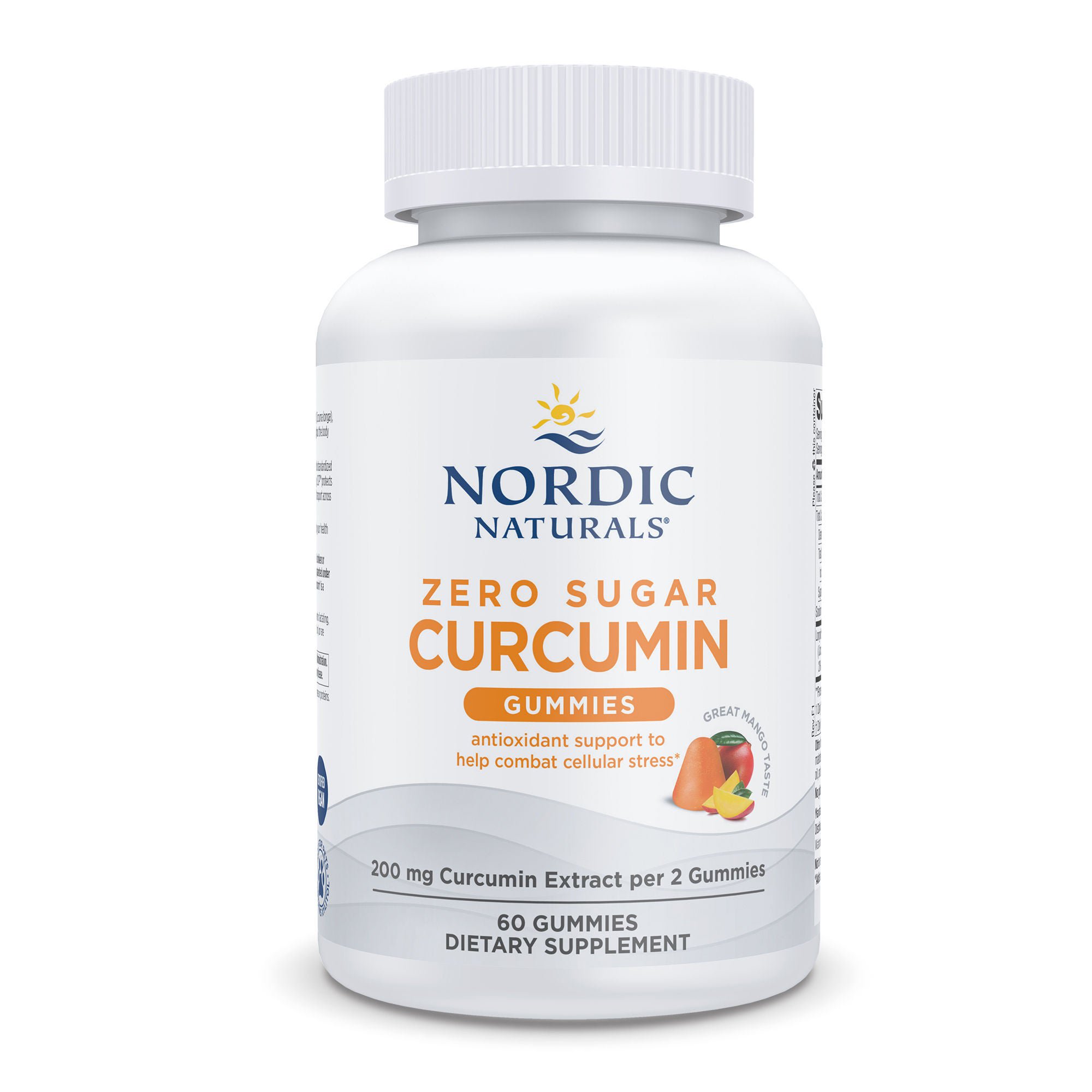 Nordic Naturals® Zero Sugar Curcumin Dietary Supplement, Mango Flavor