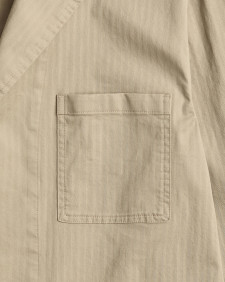 Herringbone Cotton Worker Jacket Sand