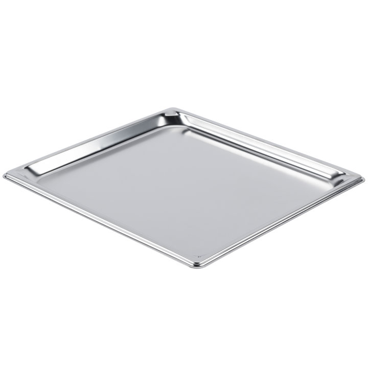 Two-thirds-size ¾-inch-deep Super Pan V® stainless steel steam table pan