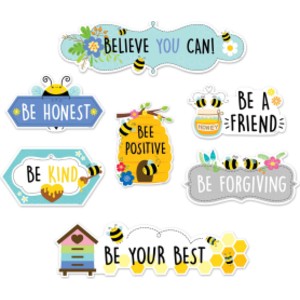 Busy Bees Positive Mini Bulletin Board Set