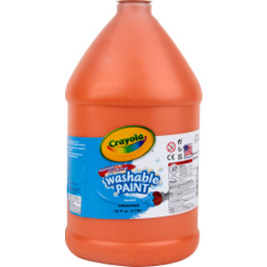 Washable Paint, Orange, Gallon