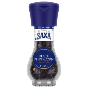 saxa® black peppercorn grinder 45g image