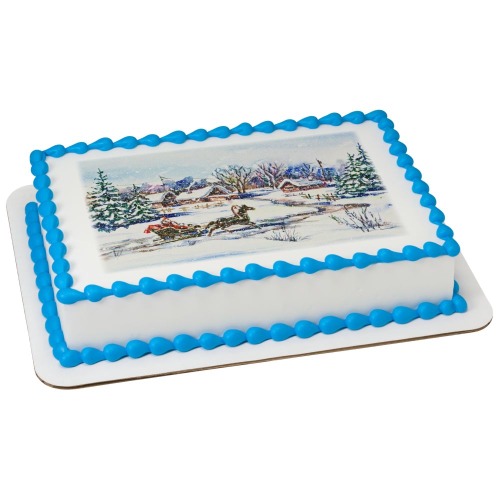 Image Cake Sleigh Bells Ringing