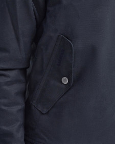 Barbour x Baracuta Porton Waxed Harrington Jacket Navy