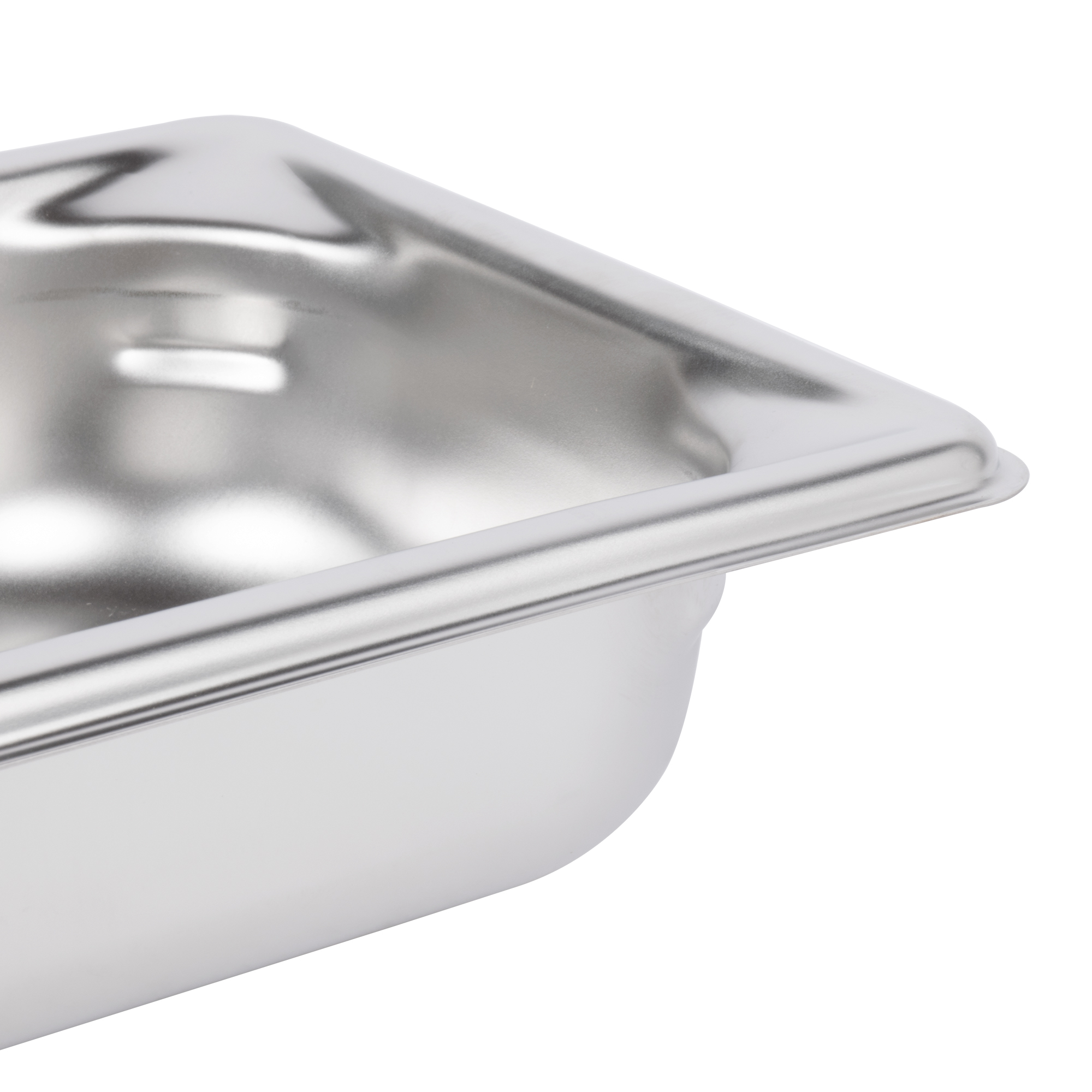 Half-long-size 2 ½-inch-deep Super Pan 3® stainless steel steam table ...