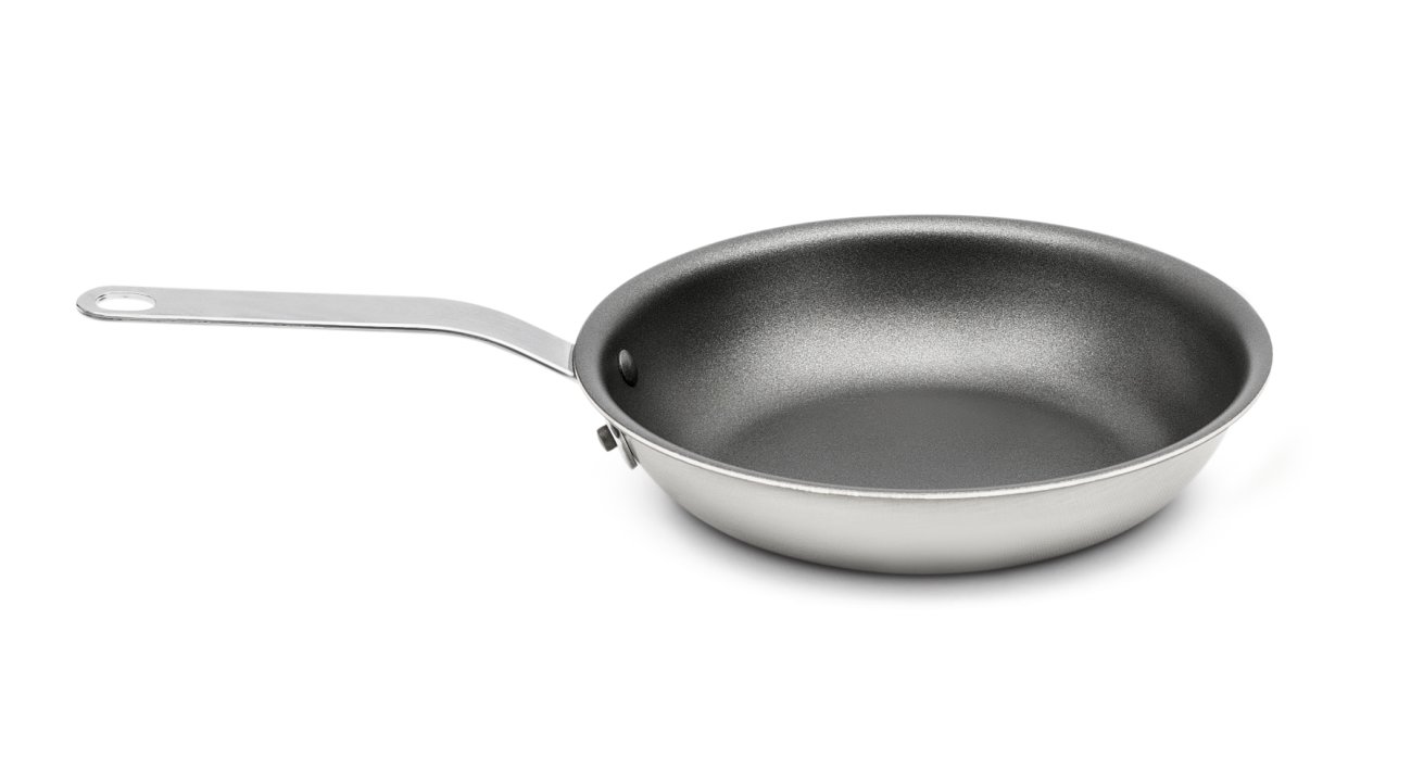 8-inch Tribute® 3-ply fry pan with CeramiGuard® II nonstick coating and plated handle