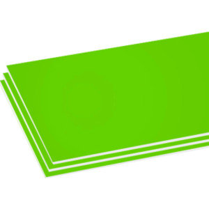 Foam Board, Fluorescent Green, 3-Pack