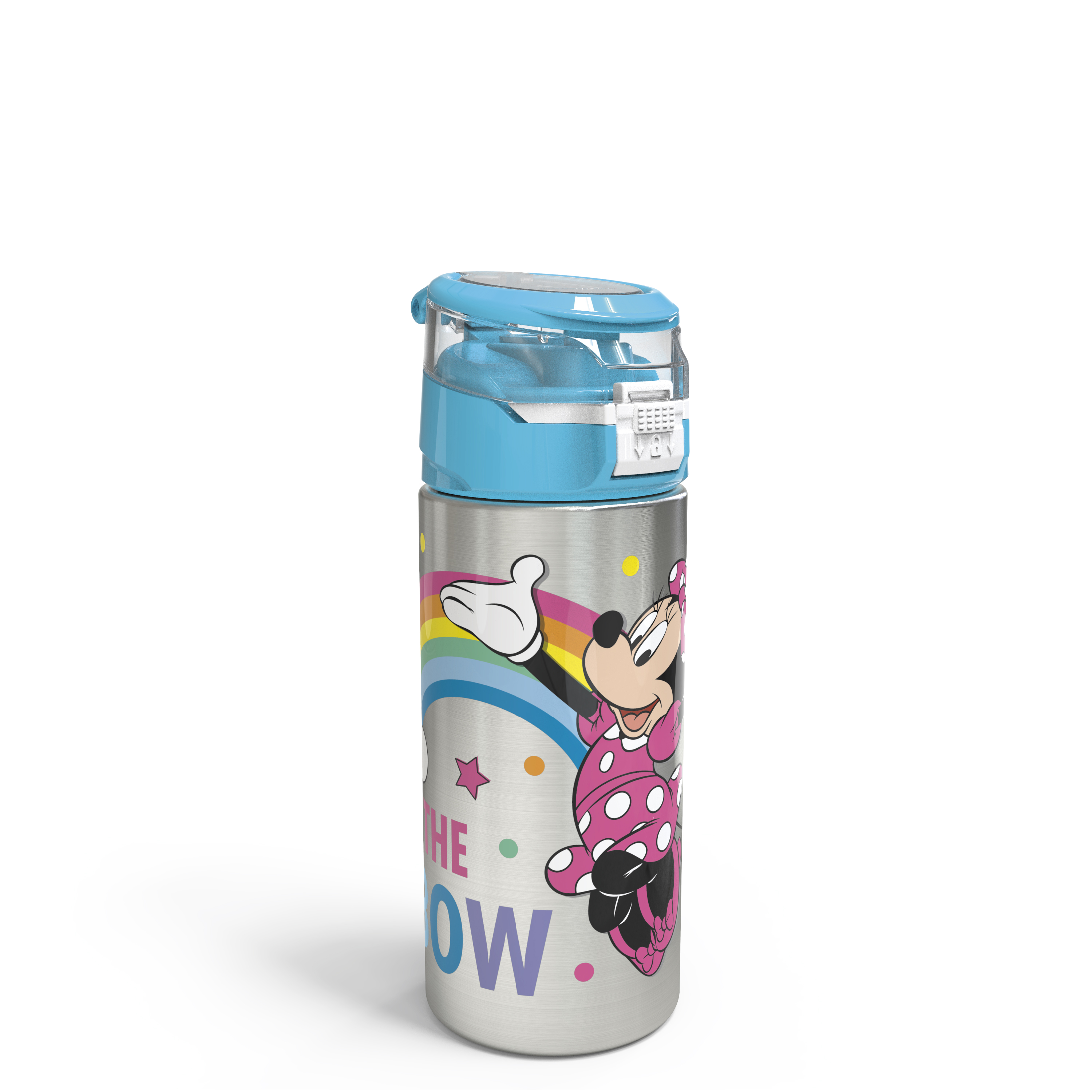 Disney 19.5 ounce Stainless Steel Water Bottle with Straw, Minnie Mouse slideshow image 8