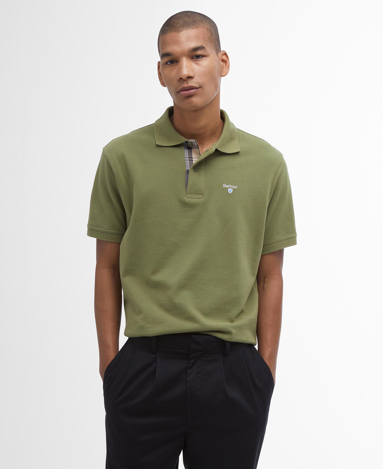 Tartan Pique Polo Shirt image number 0
