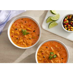 Campbell’s® Culinary Reserve Frozen Ready to Eat Baja Style Chicken Enchilada Soup, 4 Pound Pouches, 4-Pack