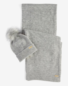 Sparkle Beanie & Scarf Gift Set Grey Marl