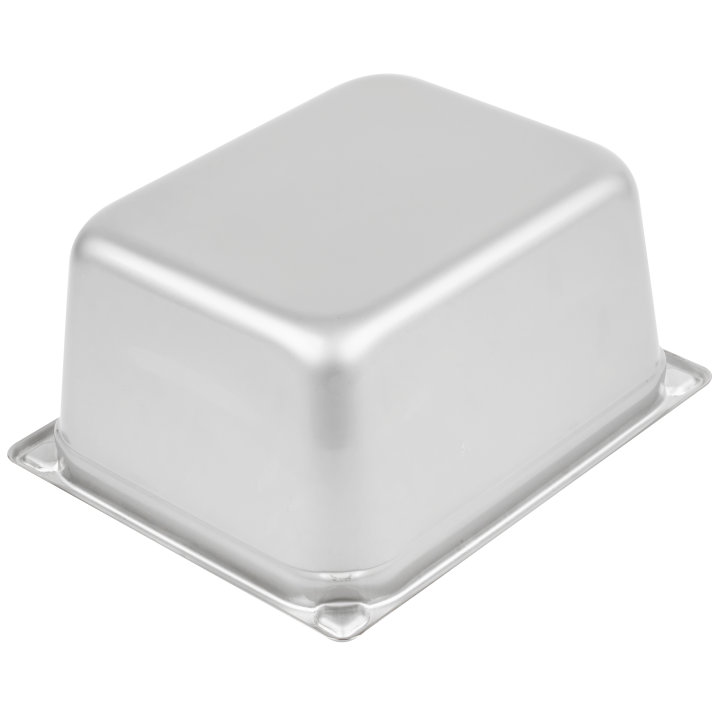 Half-size 6-inch-deep Super Pan® heavy-duty stainless steel transport pan