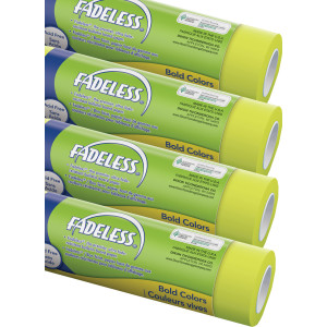 Bulletin Board Art Paper, Lime, 48" x 12', 4 Rolls