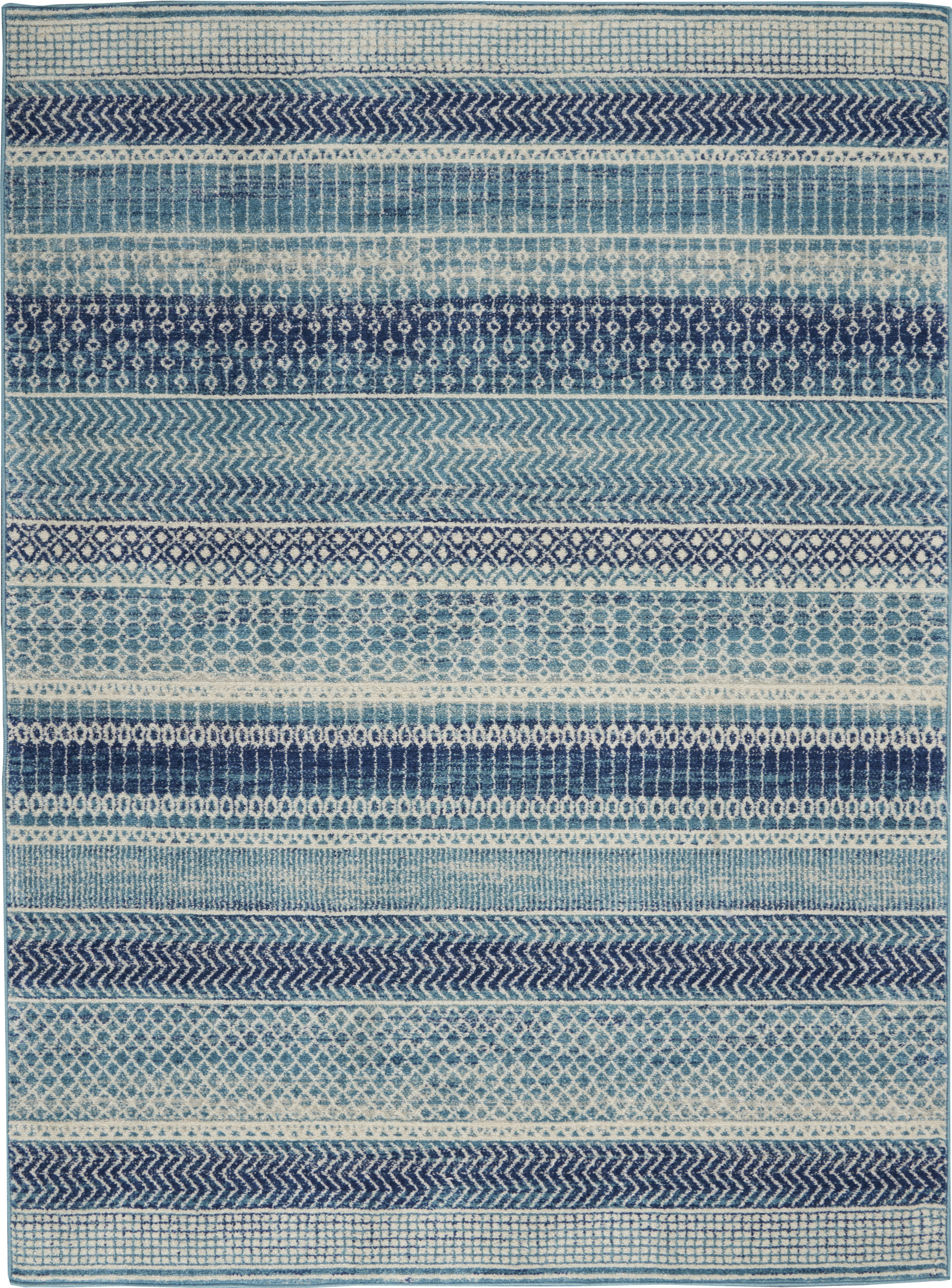 Nourison Passion 3'9" x 5'9" Navy Blue Bohemian Indoor Rug
