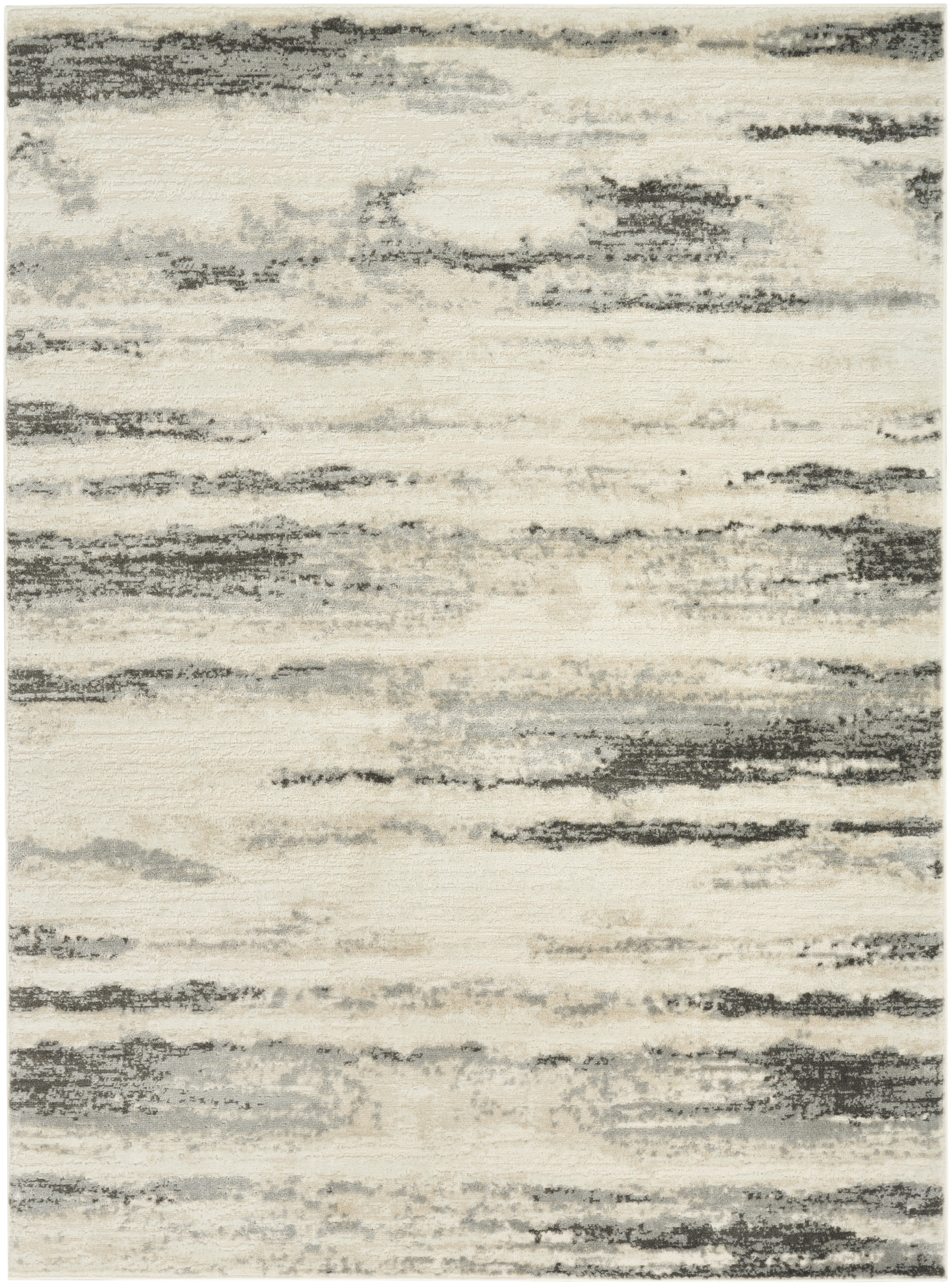 Nourison Serenity Home 6' x 9' Grey Multicolor Modern Indoor Rug