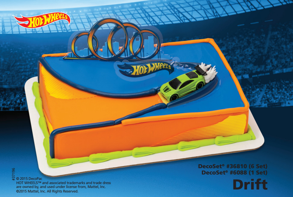 Hot Wheels™ Drift Cake Decorating Instruction Card DecoPac