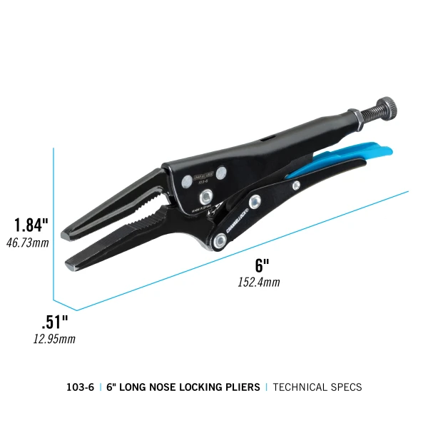 103-6 6-inch Combination Long Nose Locking Pliers