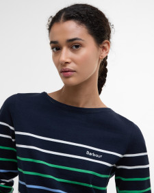 Hawkins Striped Long-Sleeved T-Shirt Navy Stripe