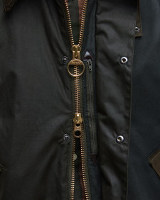 Patchwork Transport Waxed Jacket Sage Multi