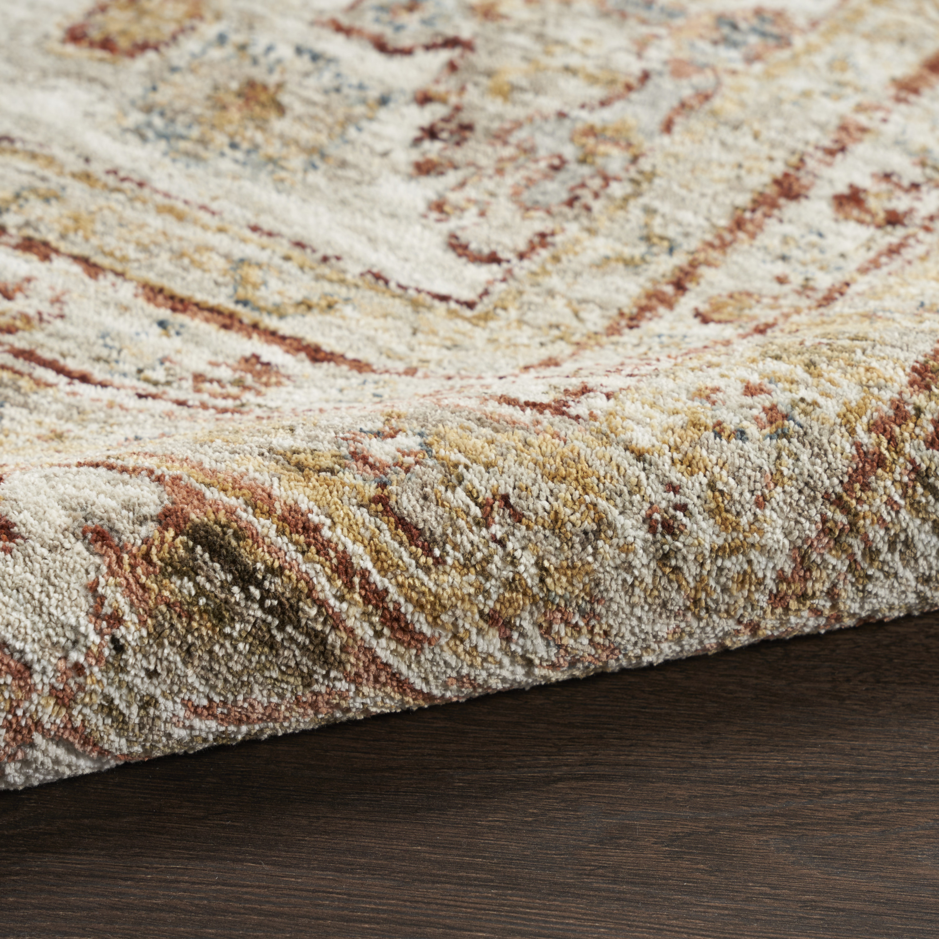 Nourison Sahar 7'10" x 10'4" Rust Vintage Indoor Rug