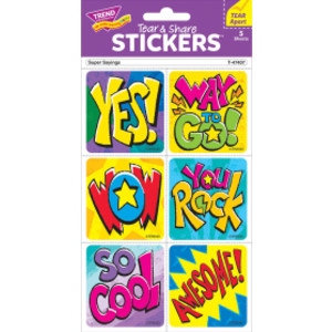 Super Sayings Tear & Share Stickers&reg;, 30 Count