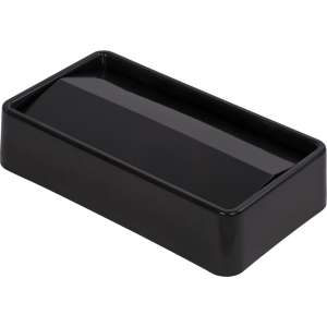 Carlisle, TrimLine™, Swing Top, Rectangle, ABS, 23 gal, Black, Receptacle Lid