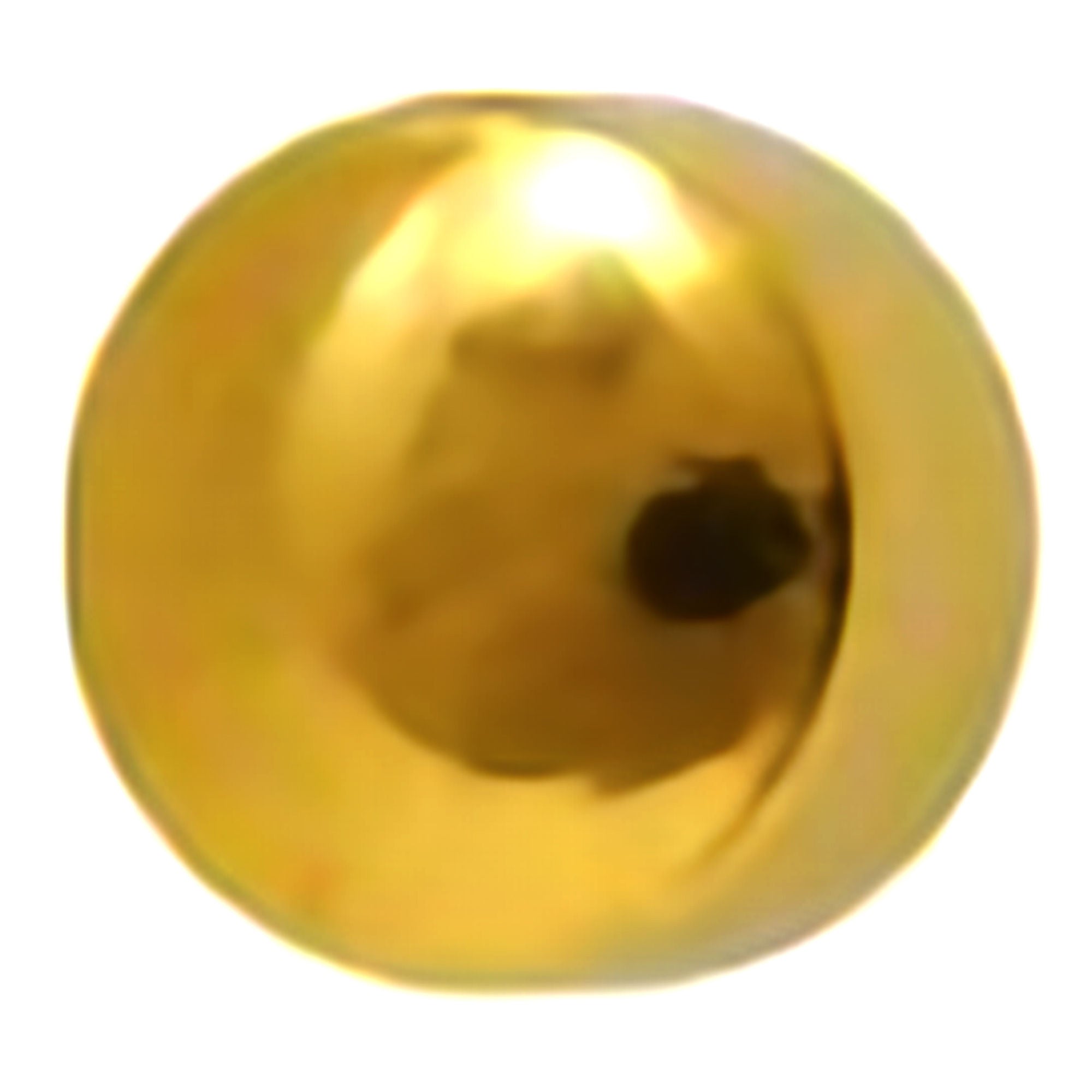 Ear Piercing Stud MediStuds® 24K Gold Plated Stainless Steel Gold Ball Traditional Mount