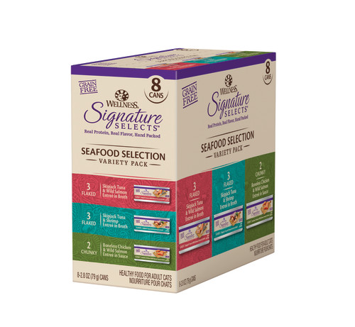 Wellness CORE Signature Selects Variety Pack Seafood Variety Pack Front packaging