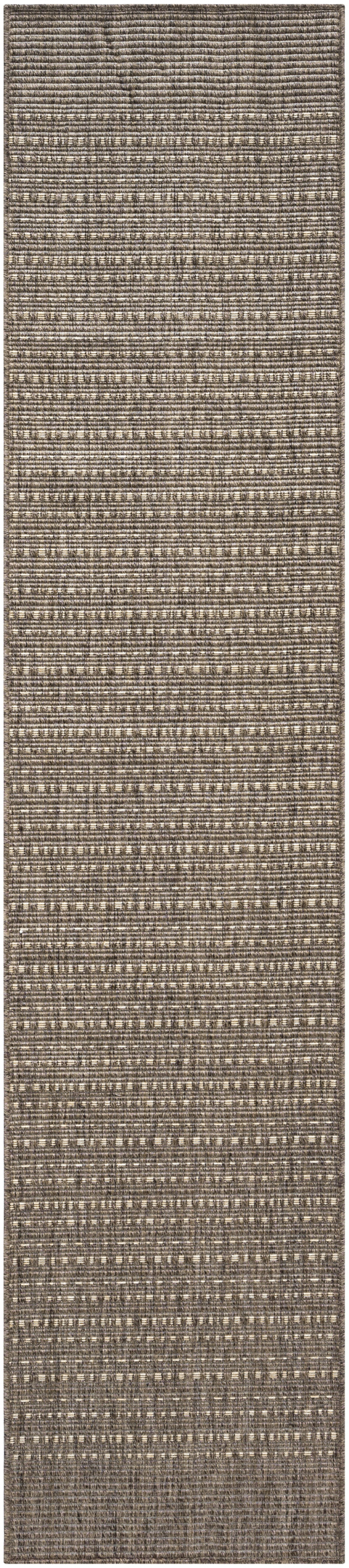 Nourison Tulum 2'2" x 8' Brown Outdoor Rug
