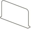 Baseline Ice 4×6 Sanitary Cove Base Corner Left Glossy
