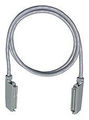 25 Pair Telco Cable Assembly-One 90 Degree Female Connector/One 90 Degree Male Plug 15 ft.