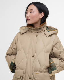 Longline Yasmin Down Puffer Jacket Light Trench