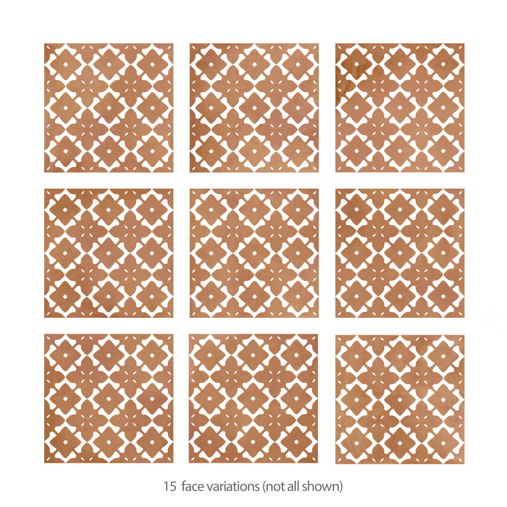 Bari Fortuna Cotto 12-7/8 in. x 12-7/8 in. Porcelain Floor and Wall Tile