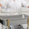 Stainless steel steam table pan adaptor bar for long wild pans