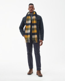 Large Tattersall Scarf Forest Mist