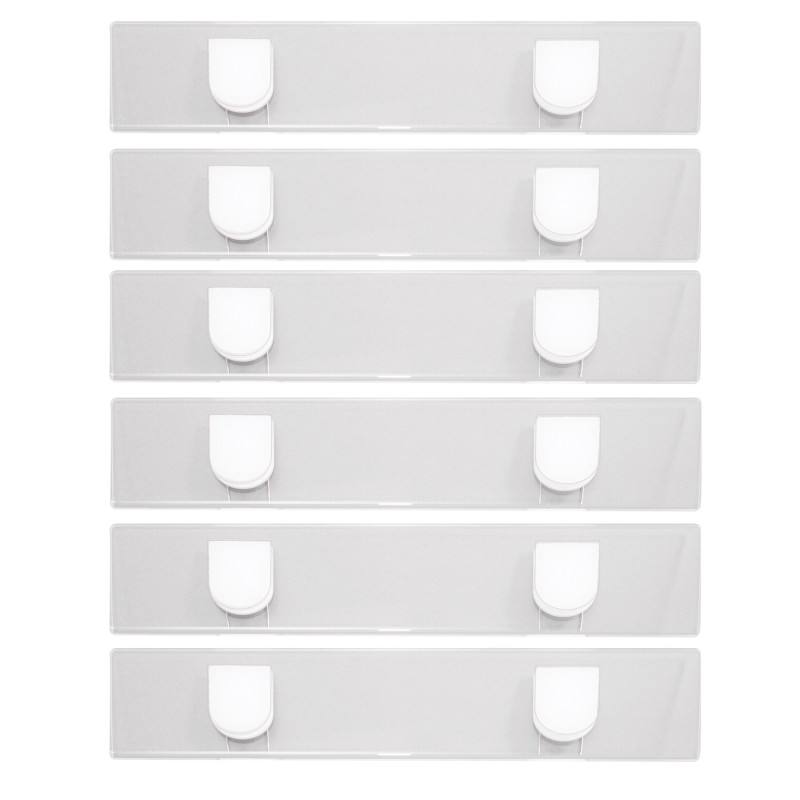 Fabric Panel Wall Sign, Name Holder, 2x9 in, Pack of 6