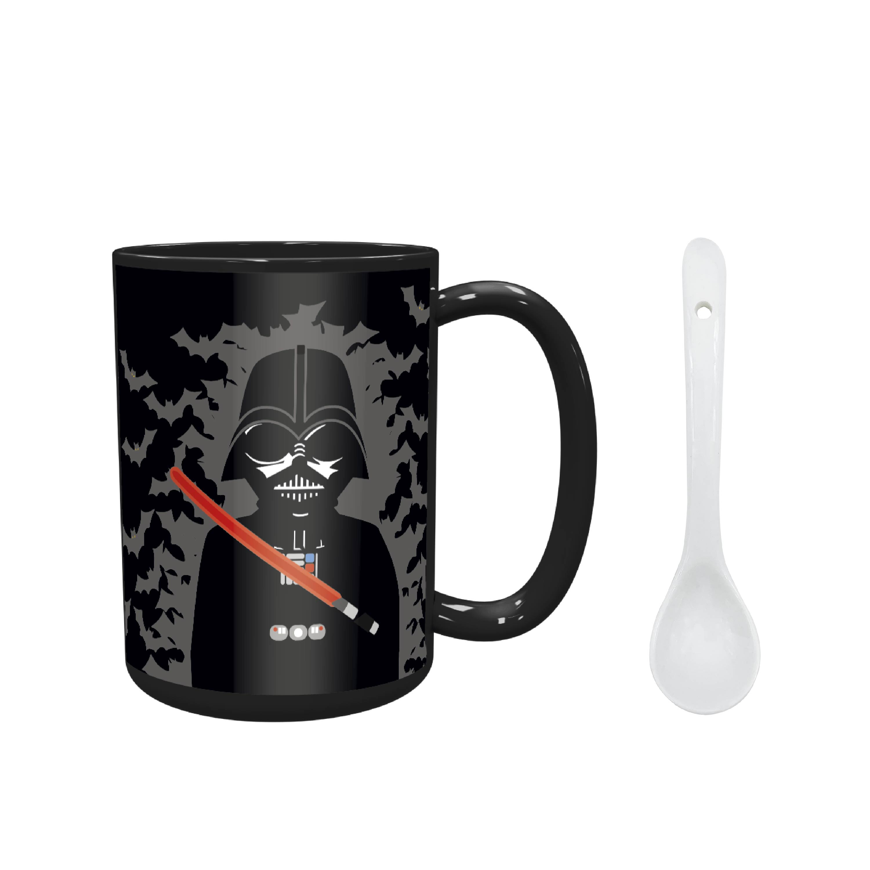 Star Wars 15 ounce Coffee Mug and Spoon, Darth Vader & R2D2 slideshow image 10