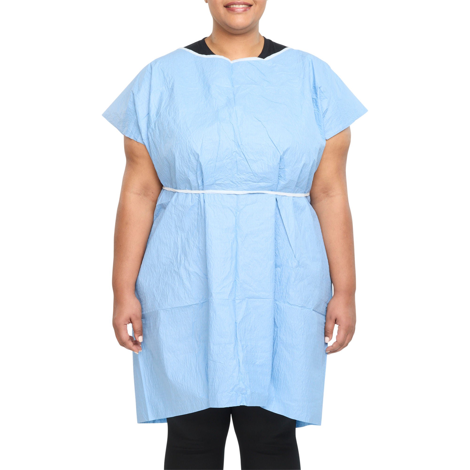 Graham Medical Patient Exam Gown, Extra Large, Blue