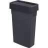 Carlisle, TrimLine™, 23gal, Polyethylene, Gray, Rectangle, Receptacle