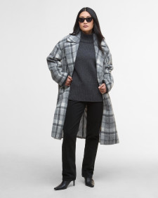 Wollmantel Beattie Soft Grey Check/Onyx Tartan