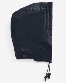 Waxed Cotton Plain Hood Classic Navy