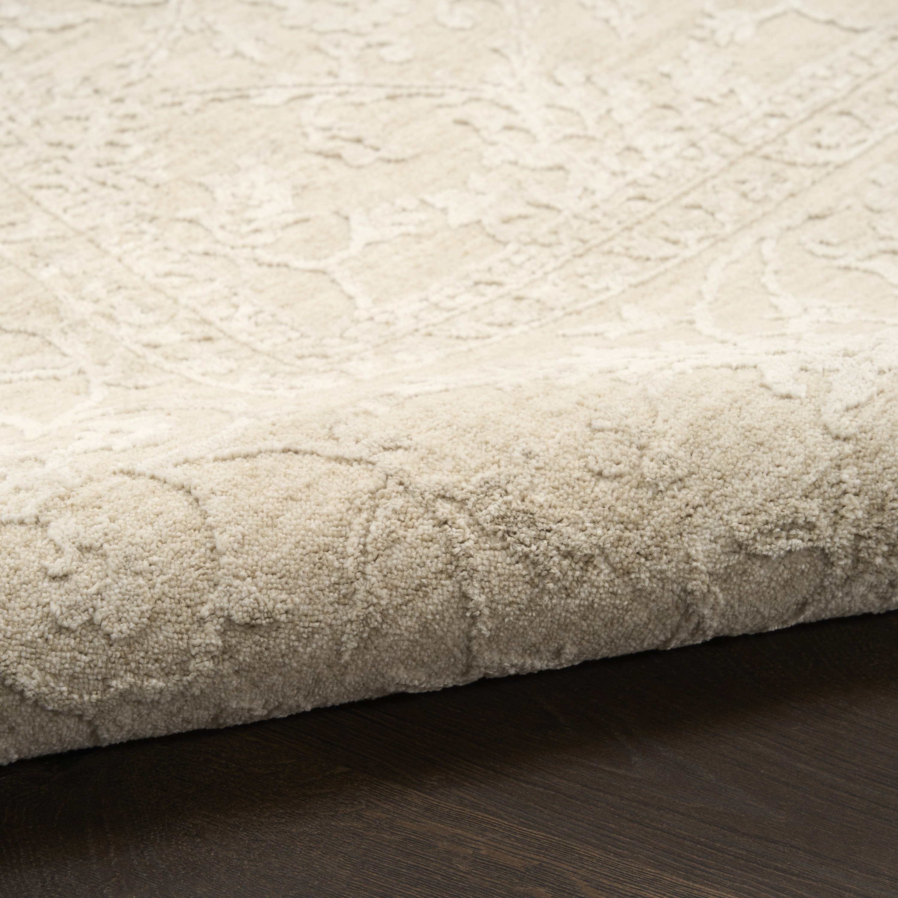Nourison Moonlit 5'3" x 7'6" Beige Vintage Indoor Rug