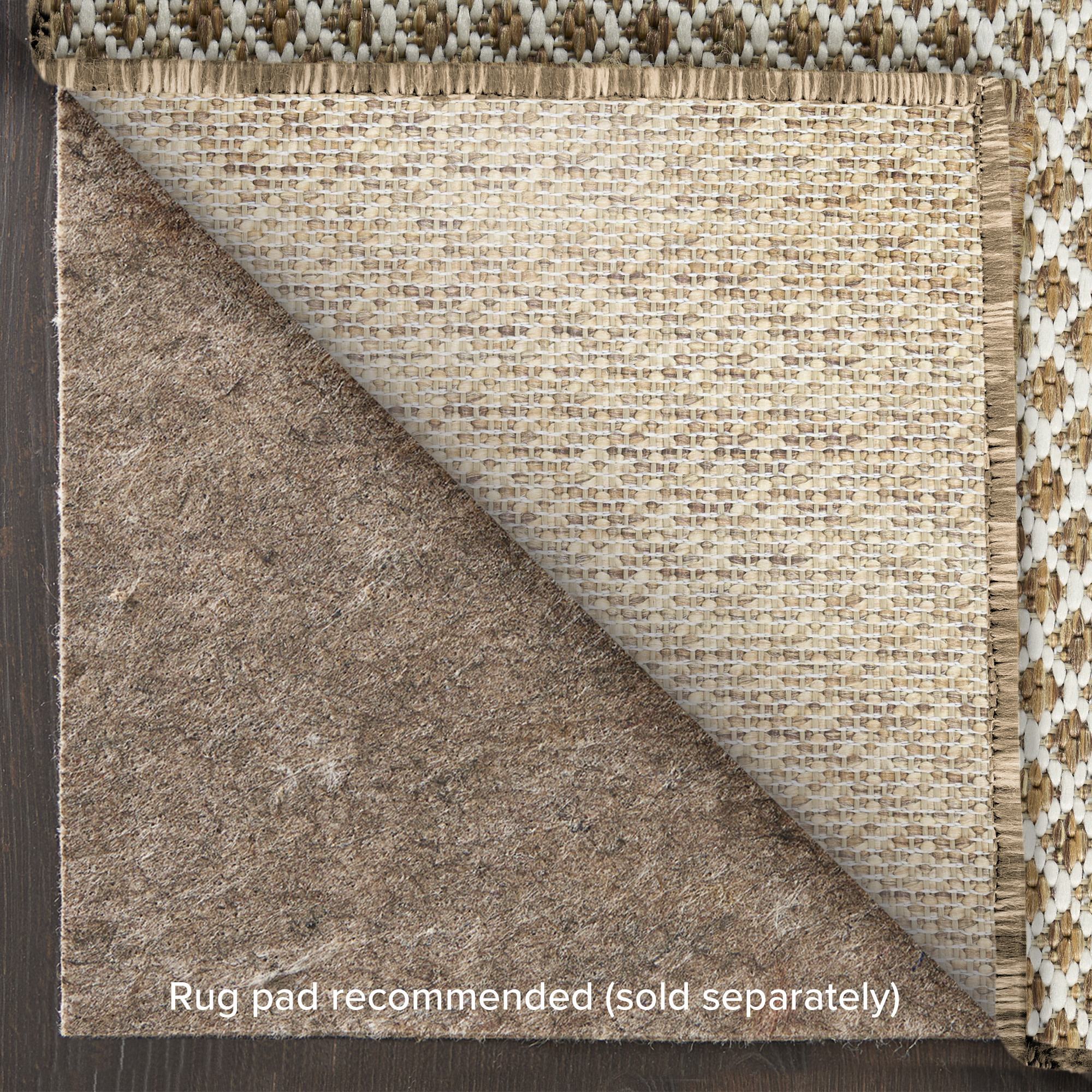 Nourison Courtyard 2'2" x 10' Jute Ivory Modern Rug
