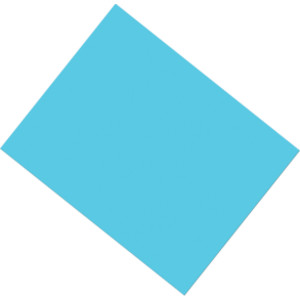 Coated Poster Board, Light Blue, 22" x 28", 25 Sheets