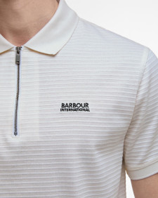 Alfred Jacquard Striped Polo Shirt 
