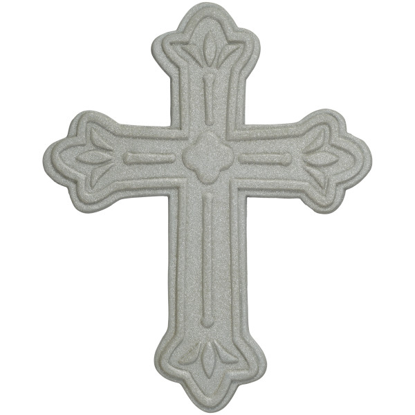 Silver Cross Gum Paste Layon