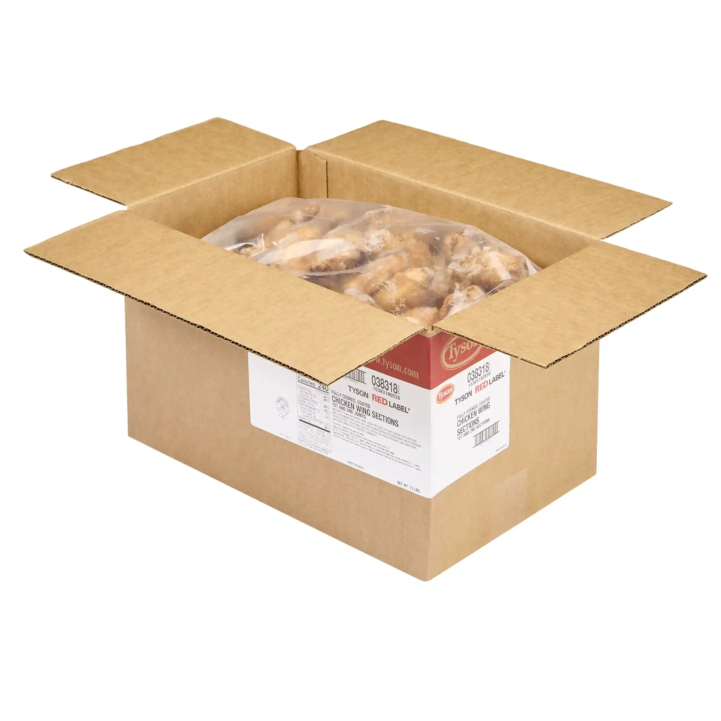 Tyson Red Label® Fully Cooked Coated Oven Roasted Bone-In Chicken Wing Sections, Jumbo_image_5