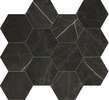 Valentina Carbon 11×13 Hexagon Mosaic Polished